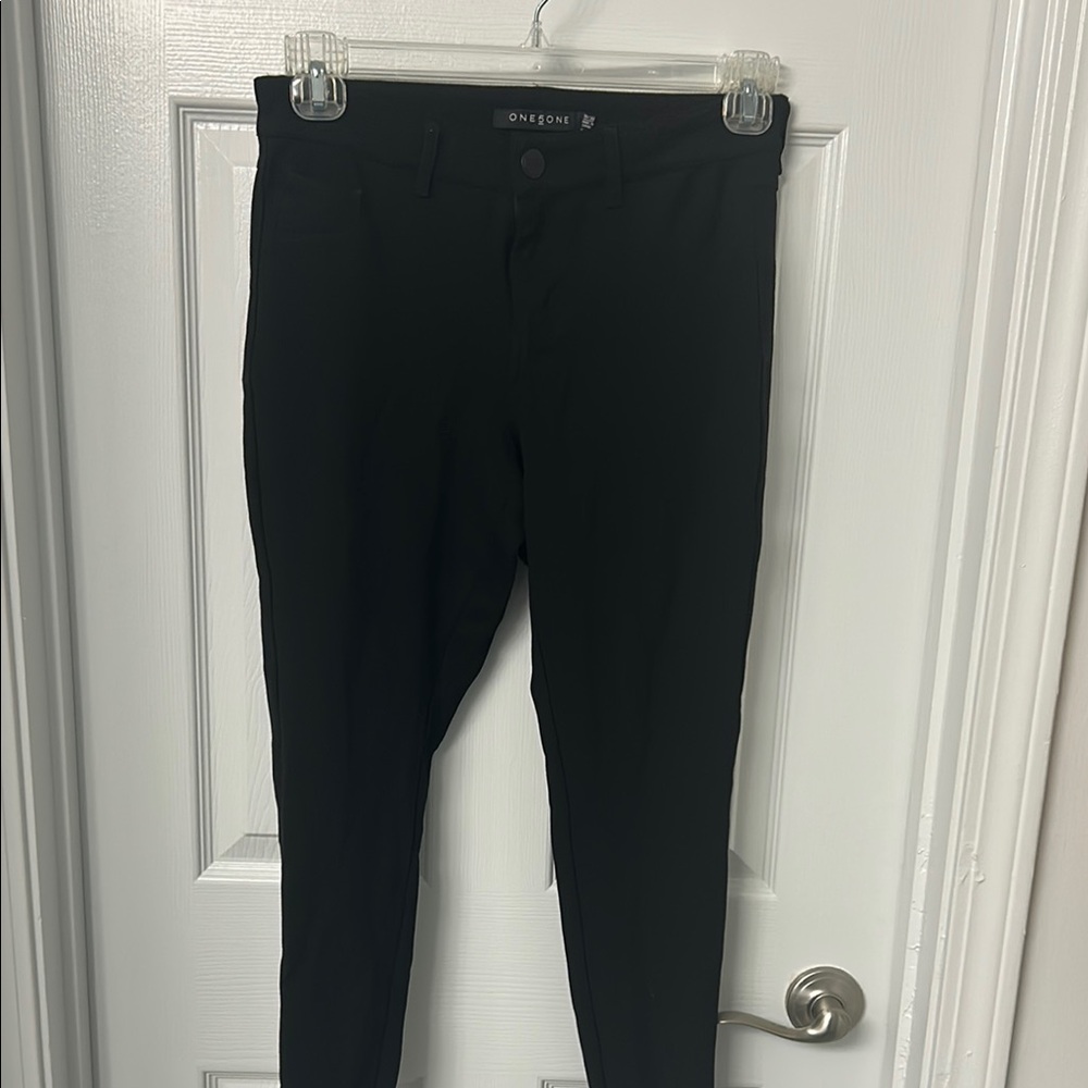 One5One Black Straight Leg Pants